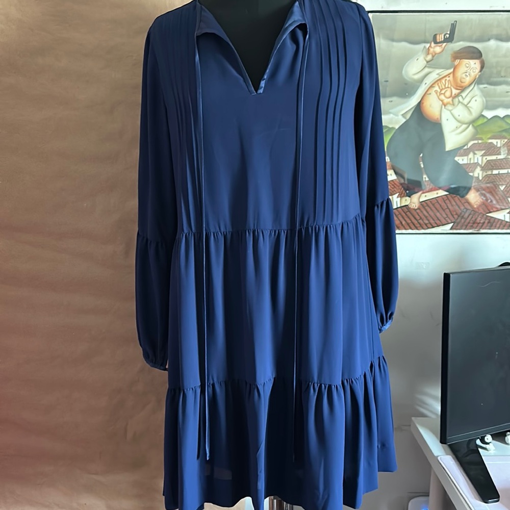 erin featherston man navy dress